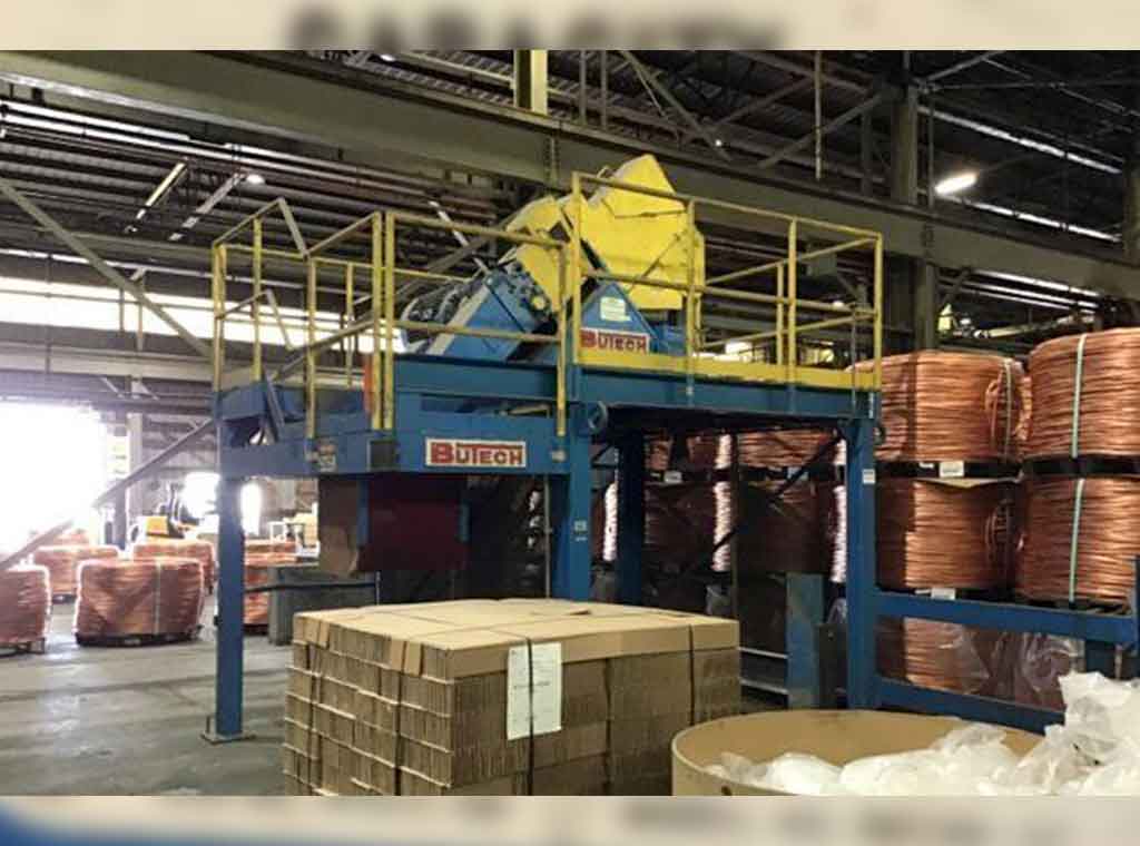 Butech Copper Rod Scrap Coil Processing System SK135-5P Metal Saw