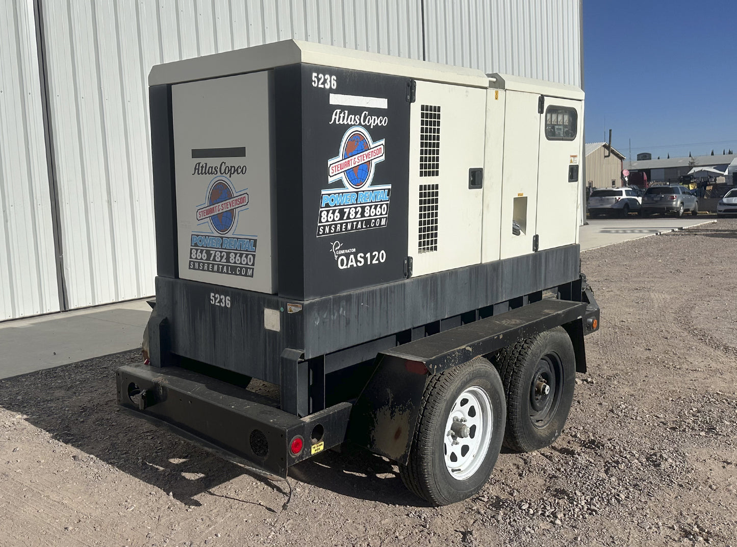 Atlas Copco QAS 120 JDS Generator 95KW