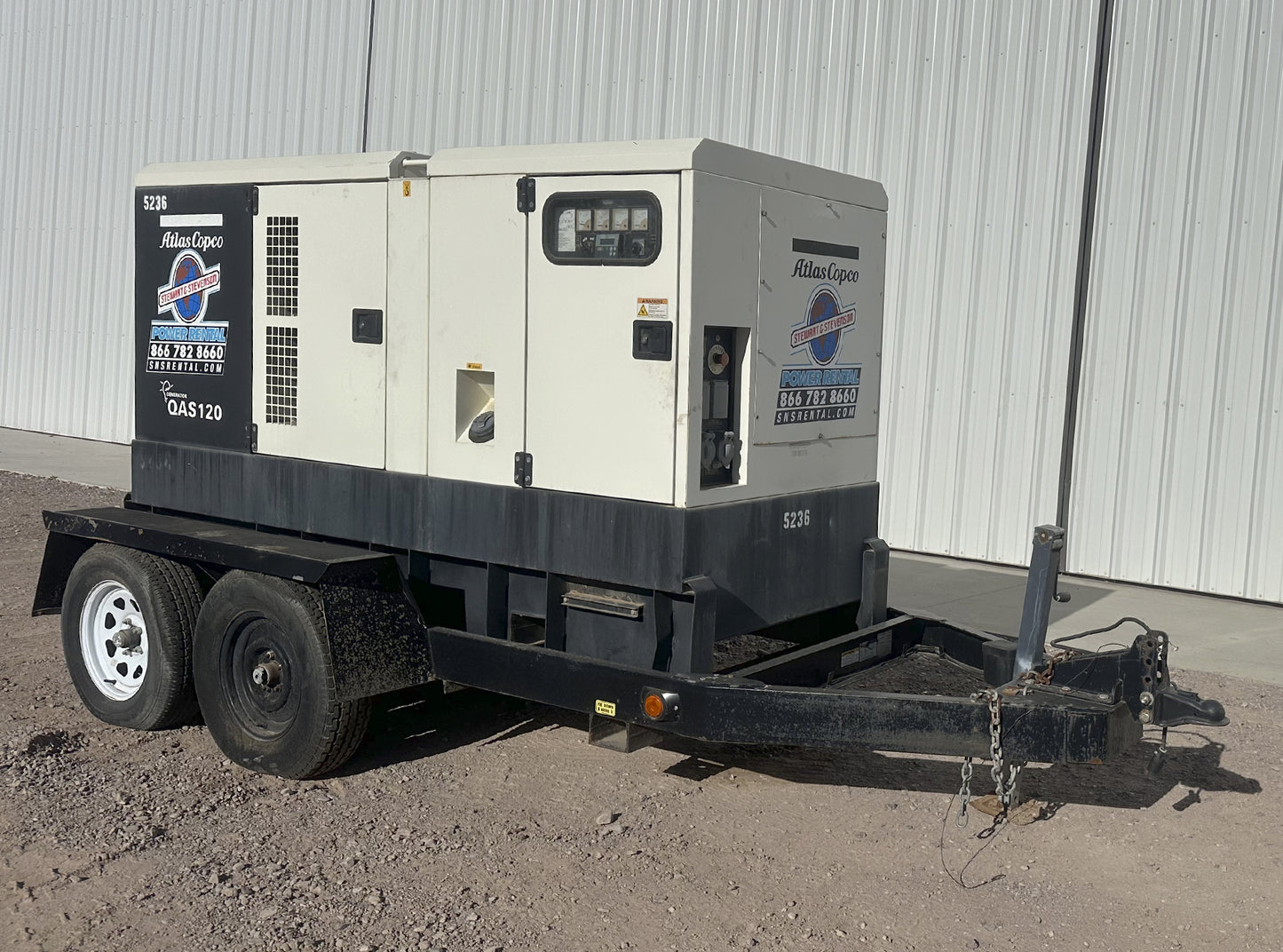 Atlas Copco QAS 120 JDS Generator 95KW
