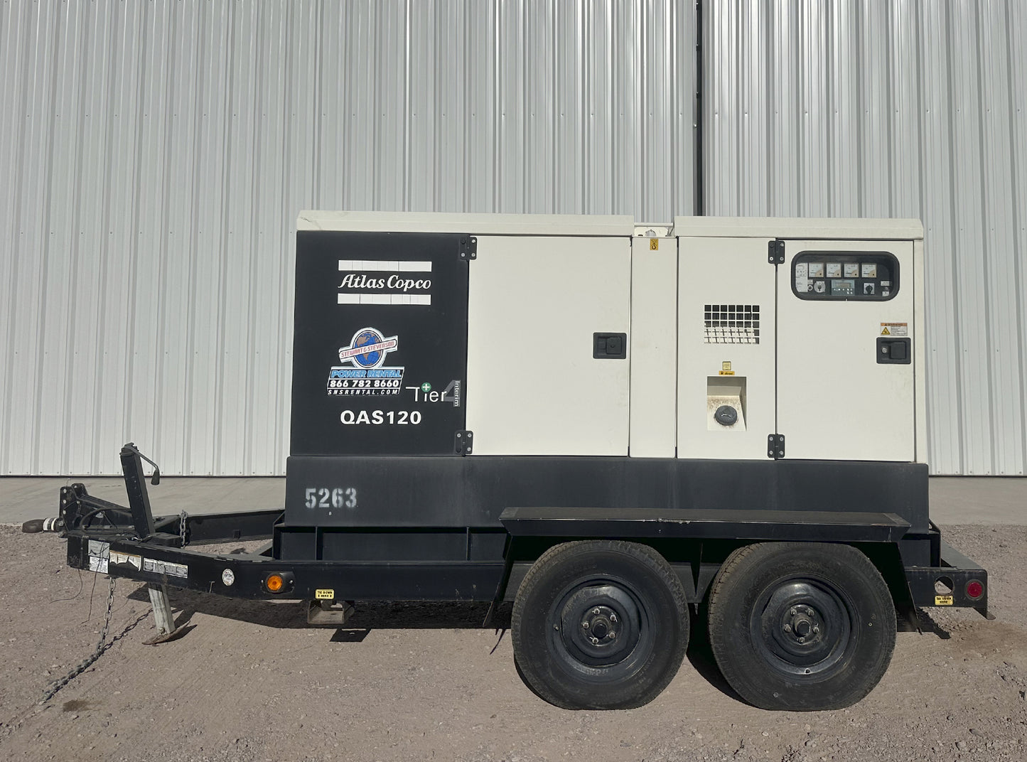 Atlas Copco QAS 120 IT4 Generator 95KW