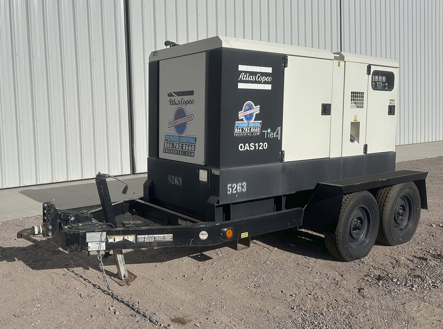 Atlas Copco QAS 120 IT4 Generator 95KW