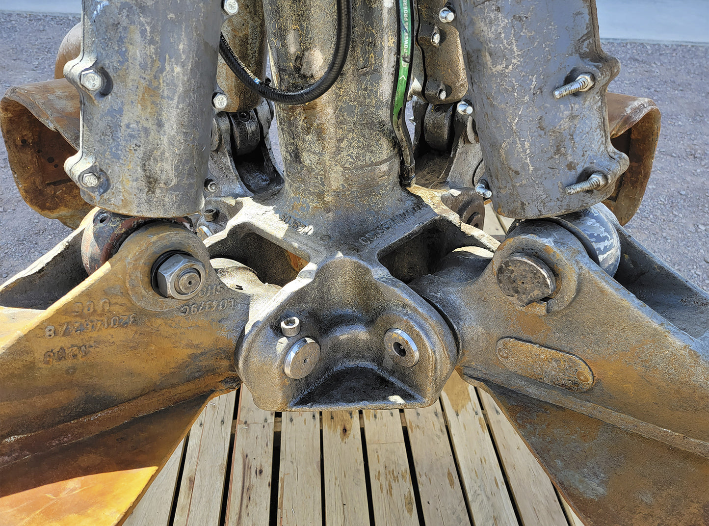 Disassembled  Crane Clamp