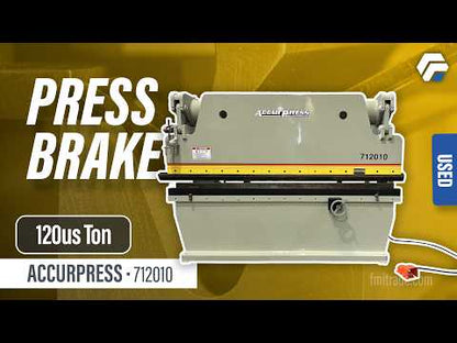 Accurpress 712010 Press Brake 120us ton