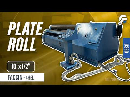 Faccin 4HEL Plate Roll 10' x 1/2"